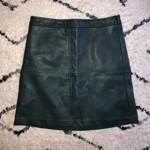 Limited faux leather skirt